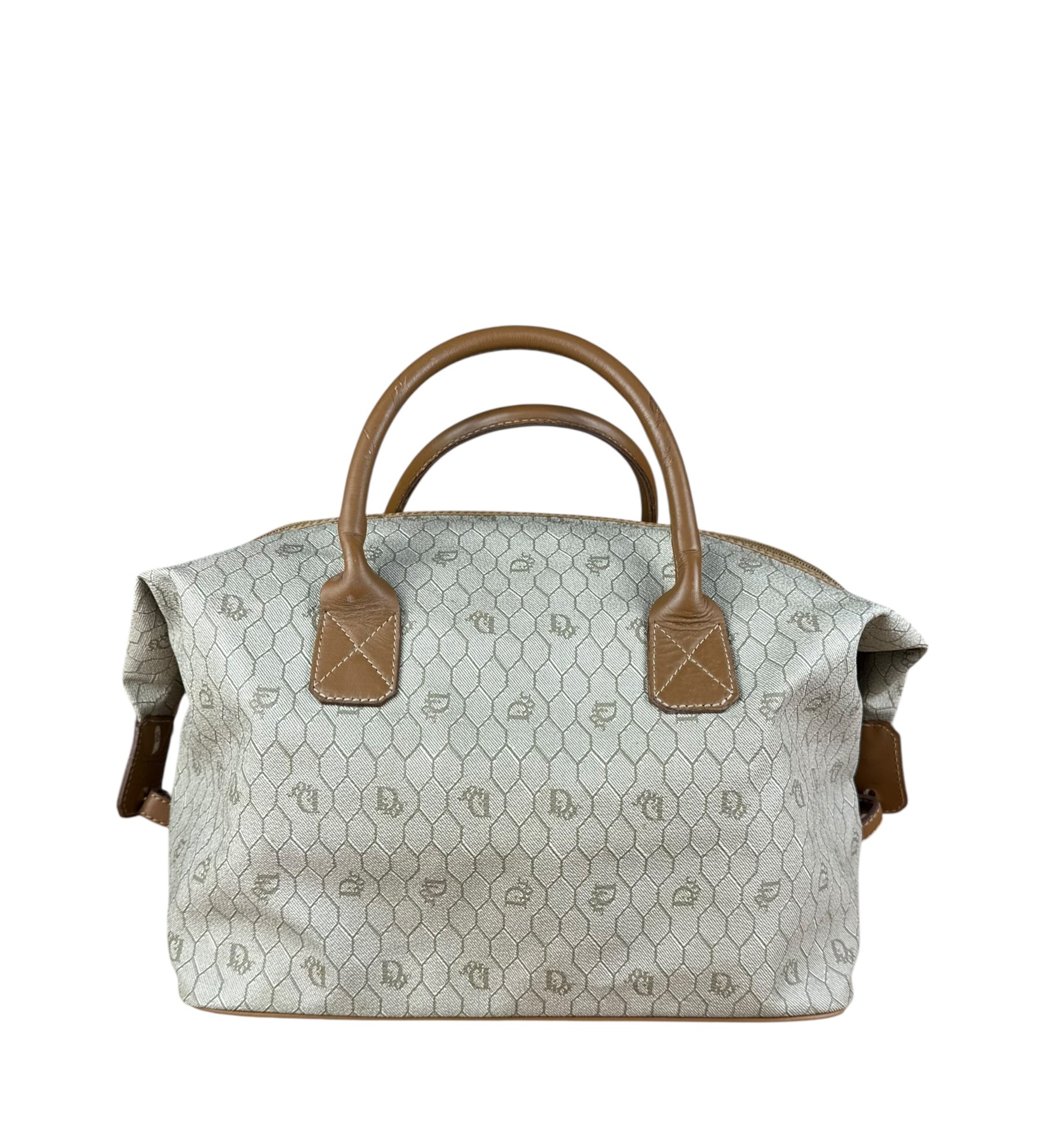 Christian Dior Vintage Honeycomb Zip Tote