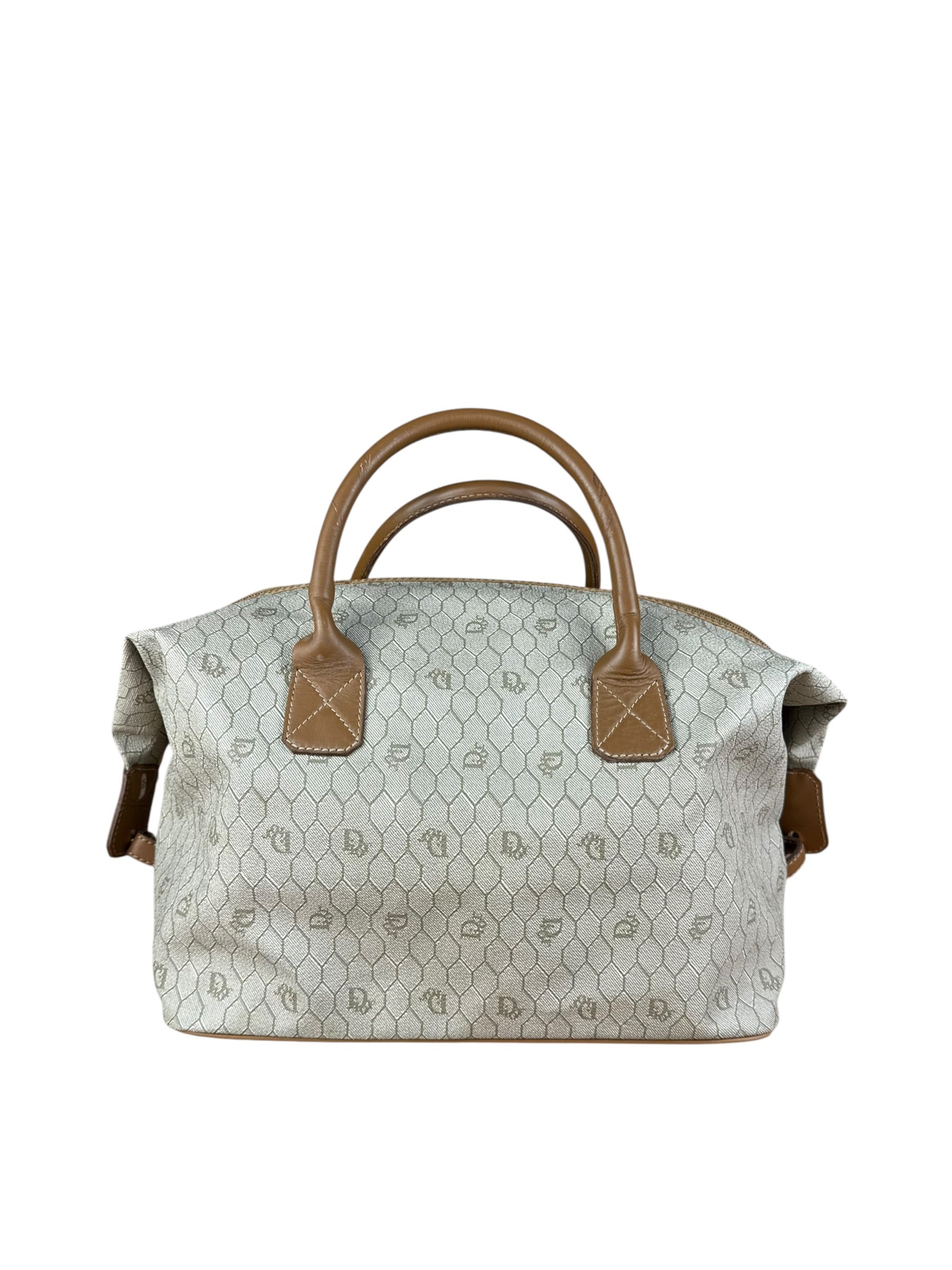 Christian Dior Vintage Honeycomb Zip Tote