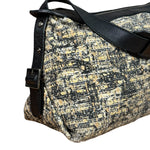Chanel Black/Beige Tweed Clover Hobo Shoulder Bag '05-'06