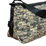 Chanel Black/Beige Tweed Clover Hobo Shoulder Bag '05-'06
