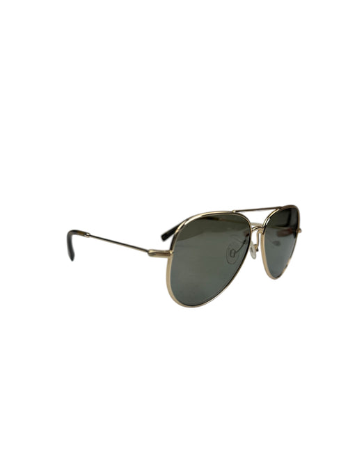 Warby Parker Gold Metal Aviator Sunglasses