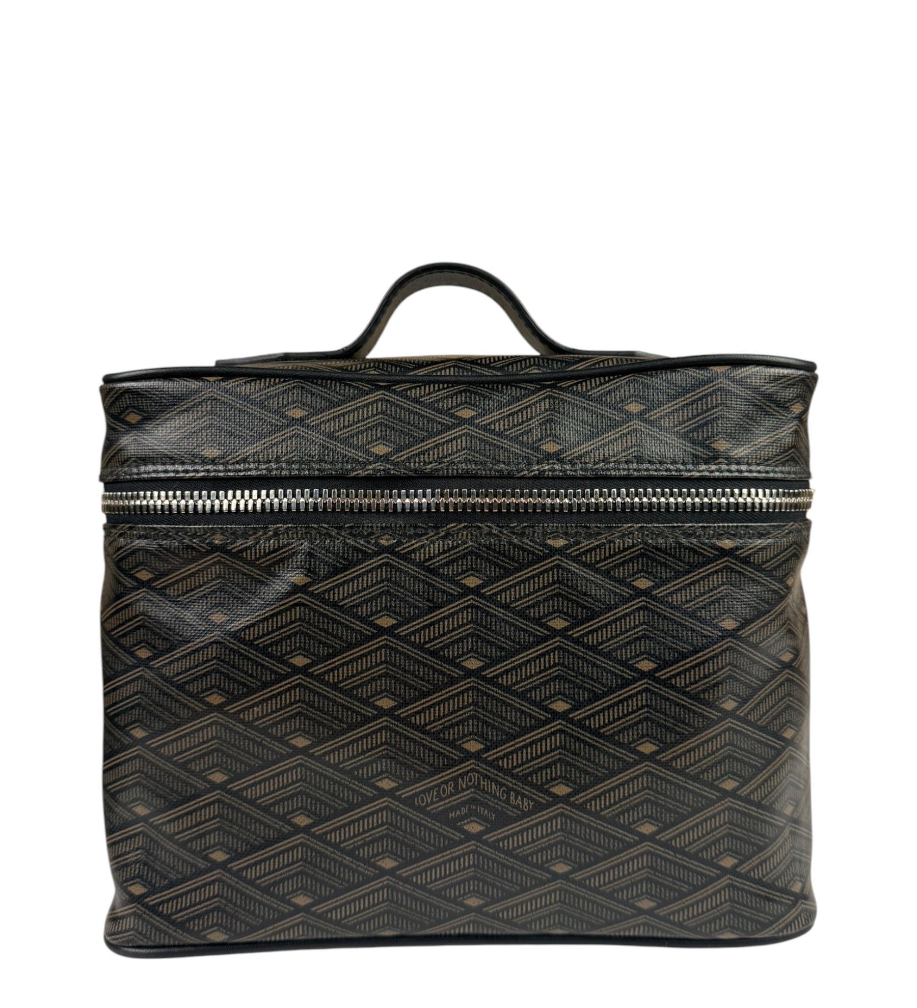 Metier Brown Leather Long Haul Toiletry Bag