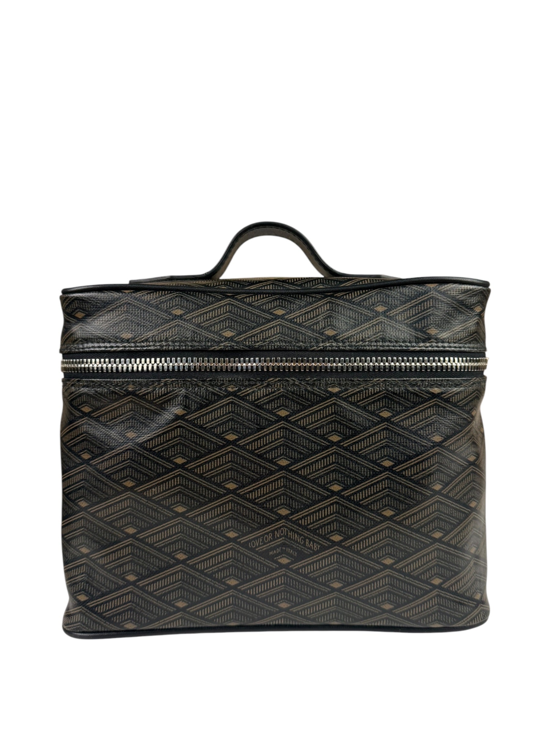 Metier Brown Leather Long Haul Toiletry Bag