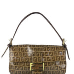 Fendi FF PVC Coated Sequin Buckle Baguette