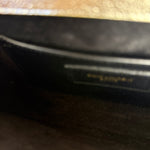 Saint Laurent Textured Metallic YSL Kate Clutch Bag