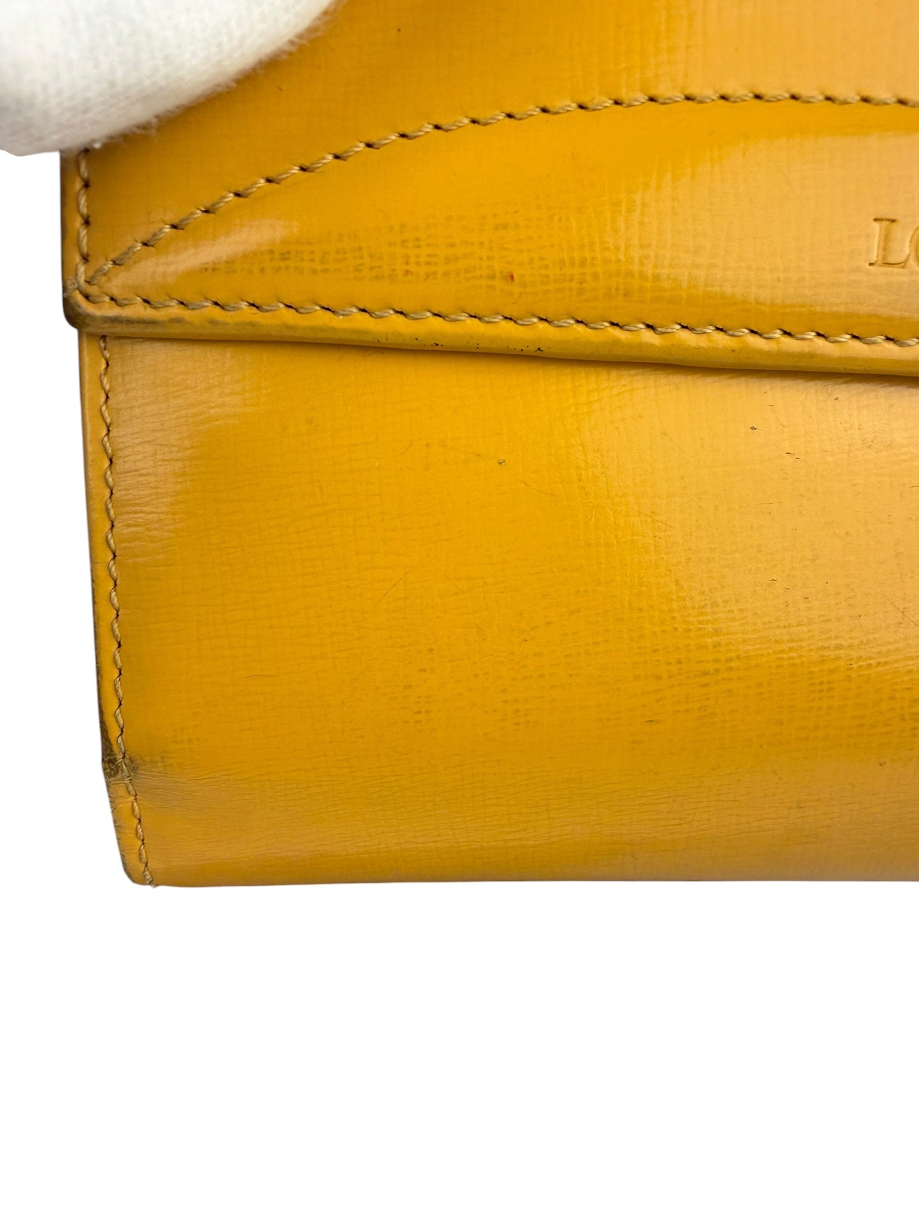 Loewe Vintage Yellow Leather Bifold Wallet