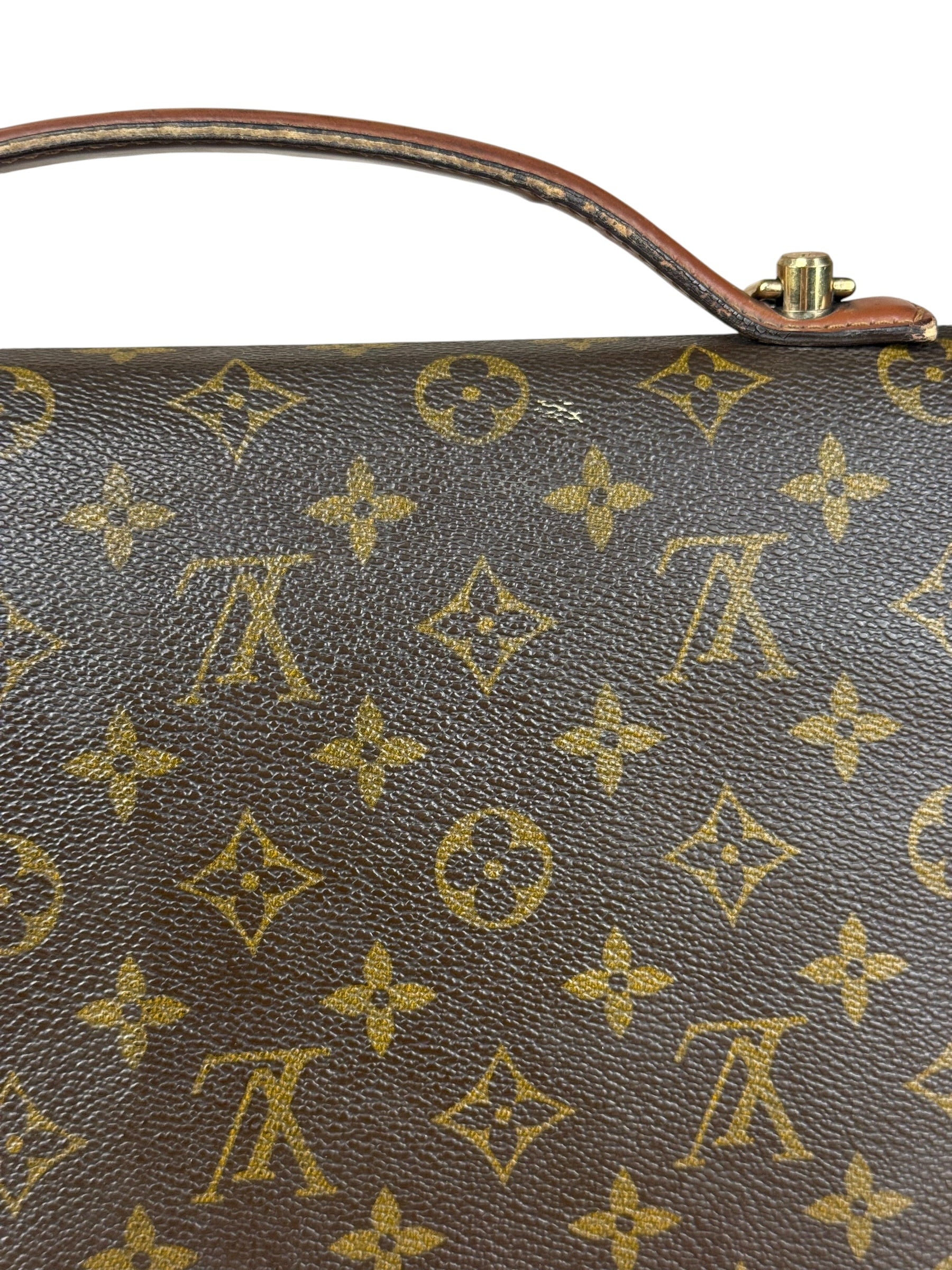 Louis Vuitton Monogram Monceau Lock Shoulder Bag
