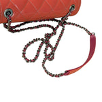 Chanel Pink Patent Quilted Small Coco Shine Flap Bag 2014