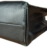 Gucci Vintage Black Leather Shoulder Tote