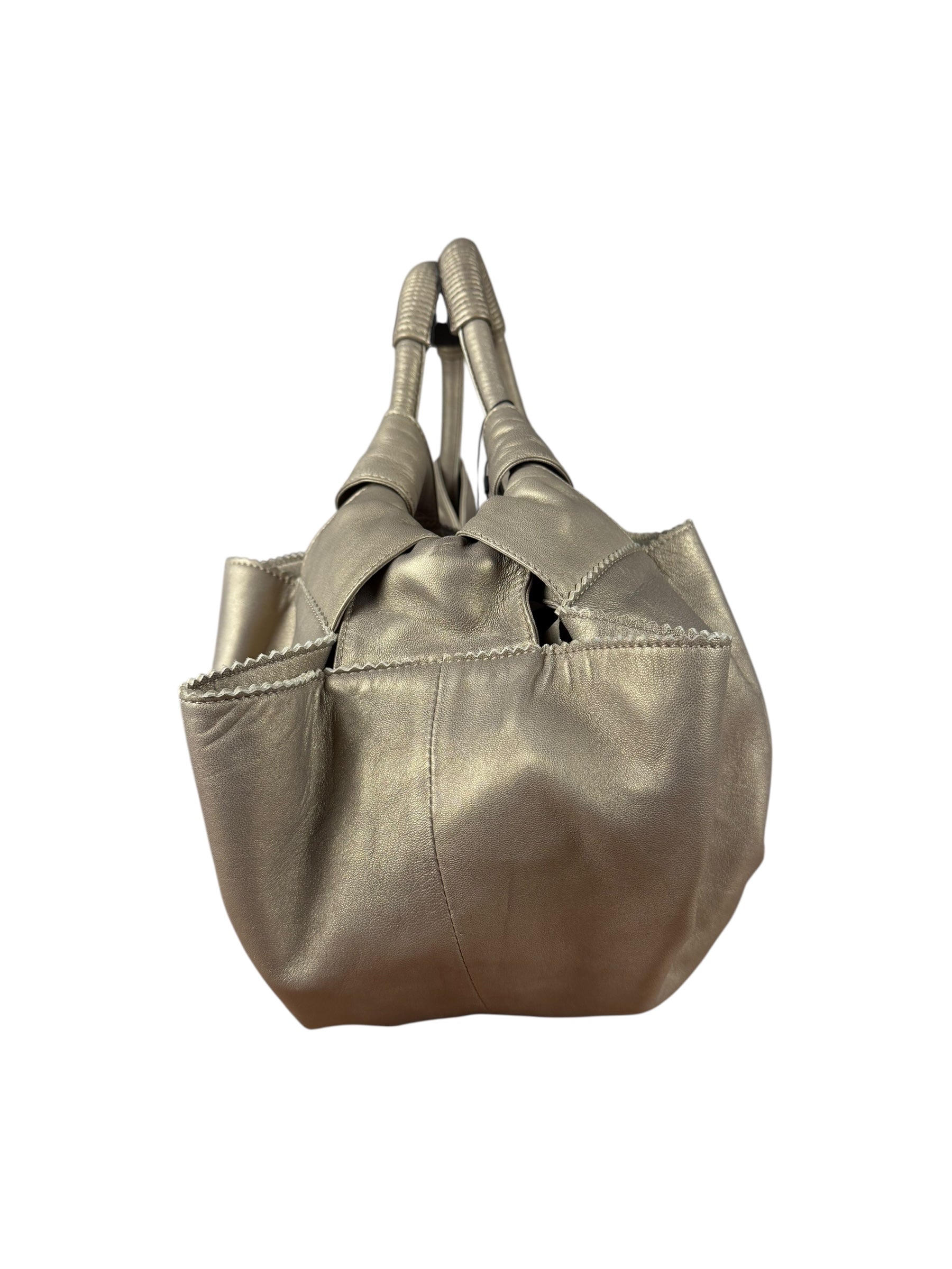 Loewe Metallic Beige Nappa Aire Handbag