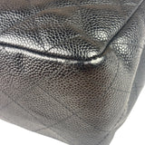 Chanel Black Caviar Quilted Flap Large Flap Bag 2006