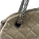 Chanel Metallic Gold Quilted Caviar Just Mademoiselle Bowling Bag 2010