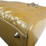 Christian Dior Gold Patent L Lady Dior