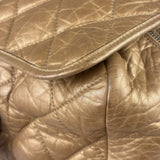 Chanel Gold Quilted Lambskin Lady Braid Flap Bag 2005