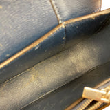 Celine Blue/Plum Leather Medium Frame Shoulder Bag