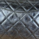 Chanel Blue Metallic Aged Quilted 2.55 Double Flap Bag 2008