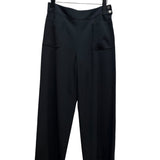 Chanel Vintage Black Wool Wide-Leg Trousers
