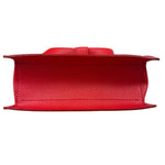 Blue Label Crestbridge Red Pebbled Leather Two-Way Bag