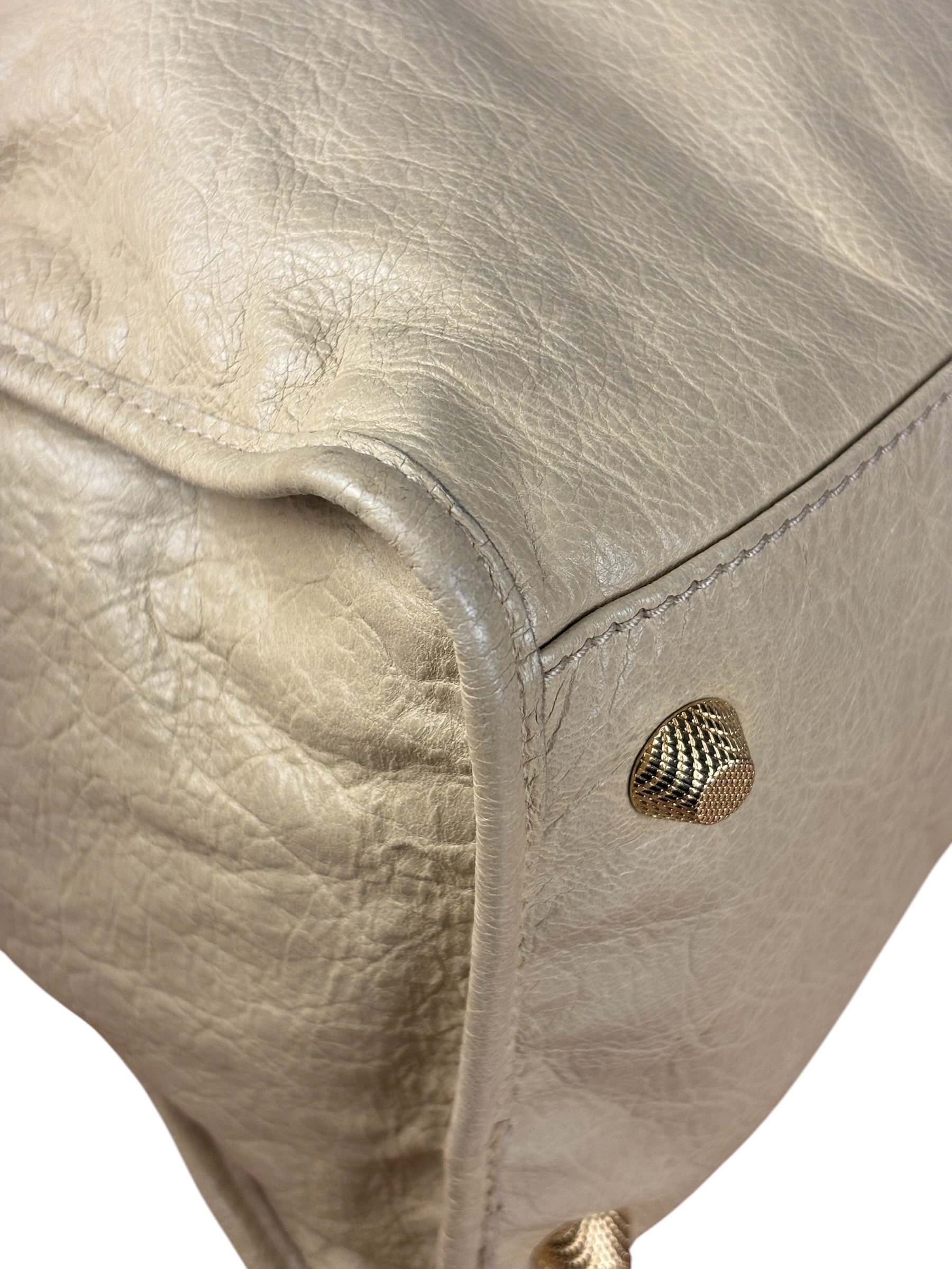 Balenciaga Beige Leather Large Classic City Bag