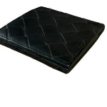 Bottega Veneta Black Intreccio Leather Coin Wallet