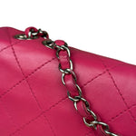 Chanel Pink Quilted Leather Accordion Flap Bag 2014