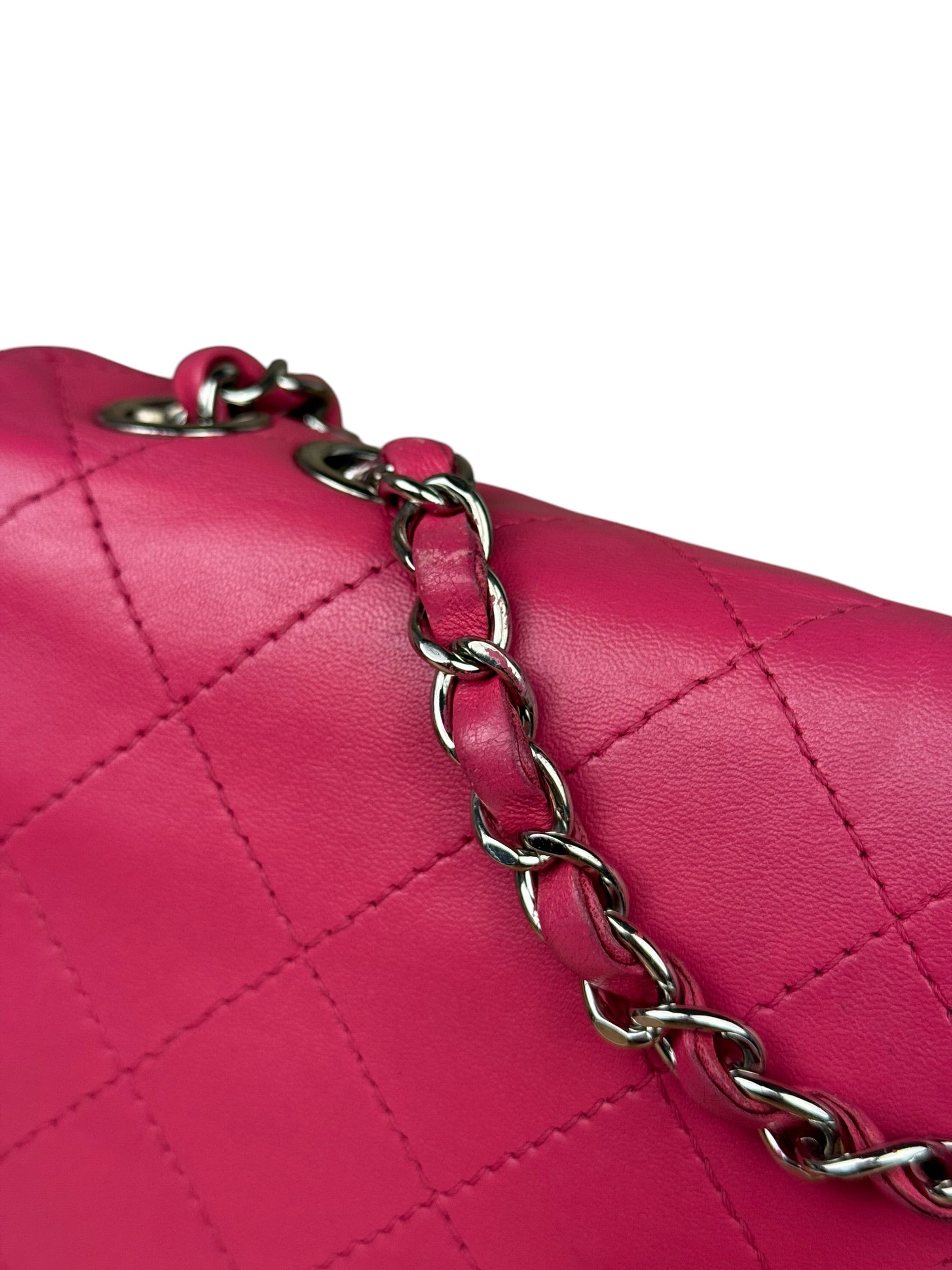Chanel Pink Quilted Leather Accordion Flap Bag 2014