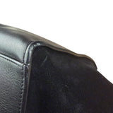 Celine Black Croc- Embossed Leather Trapeze Handbag