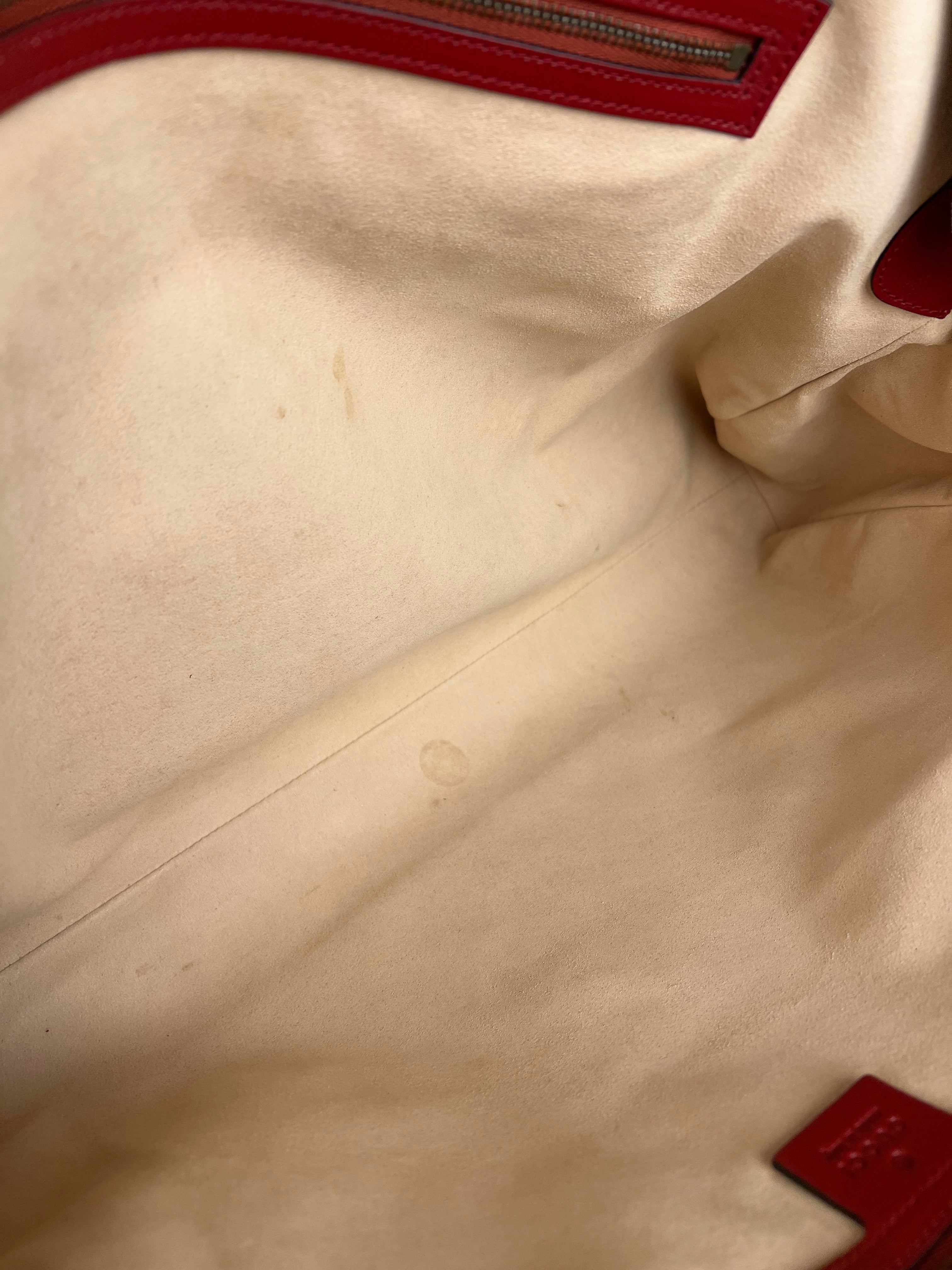 Gucci Re(Belle) Red Leather Top Handle Bag