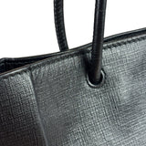 Balenciaga Black Leather Small Shopping Two-Way Tote