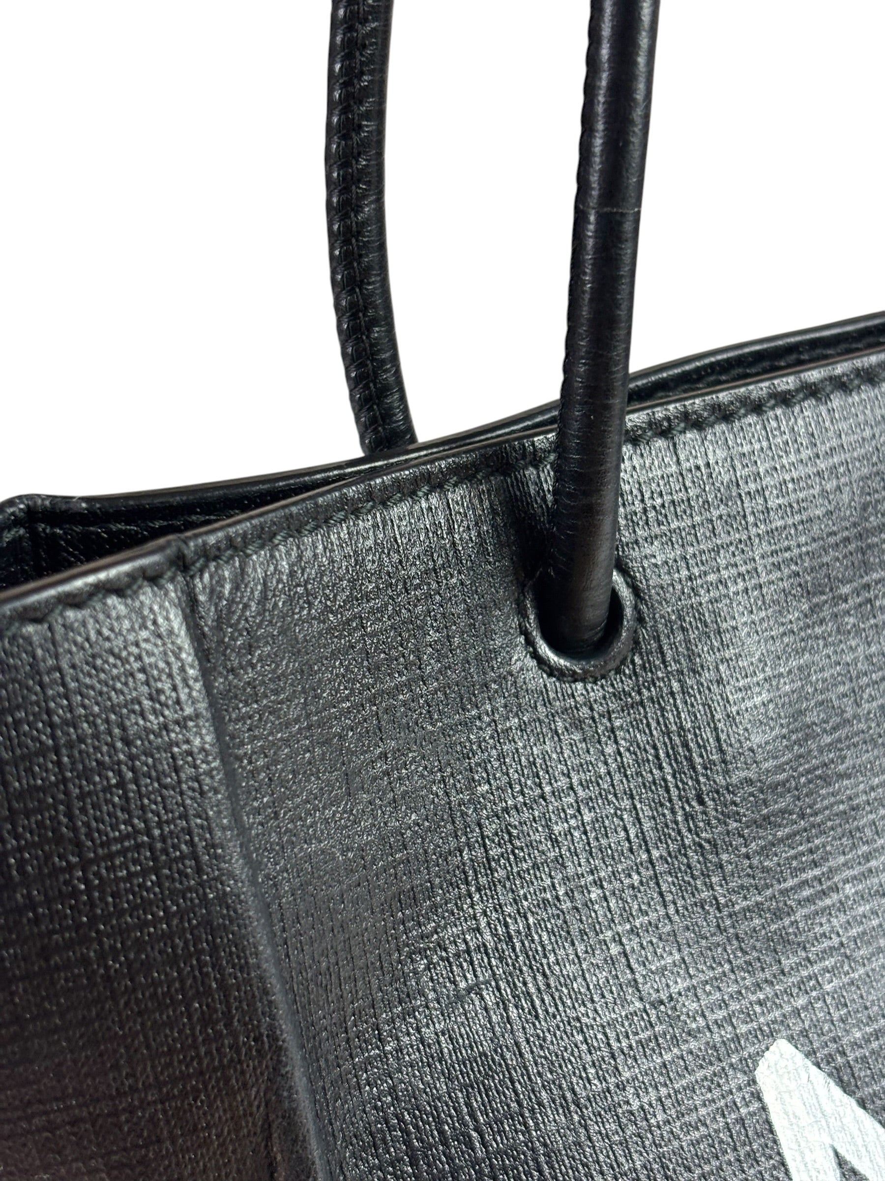 Balenciaga Black Leather Small Shopping Two-Way Tote