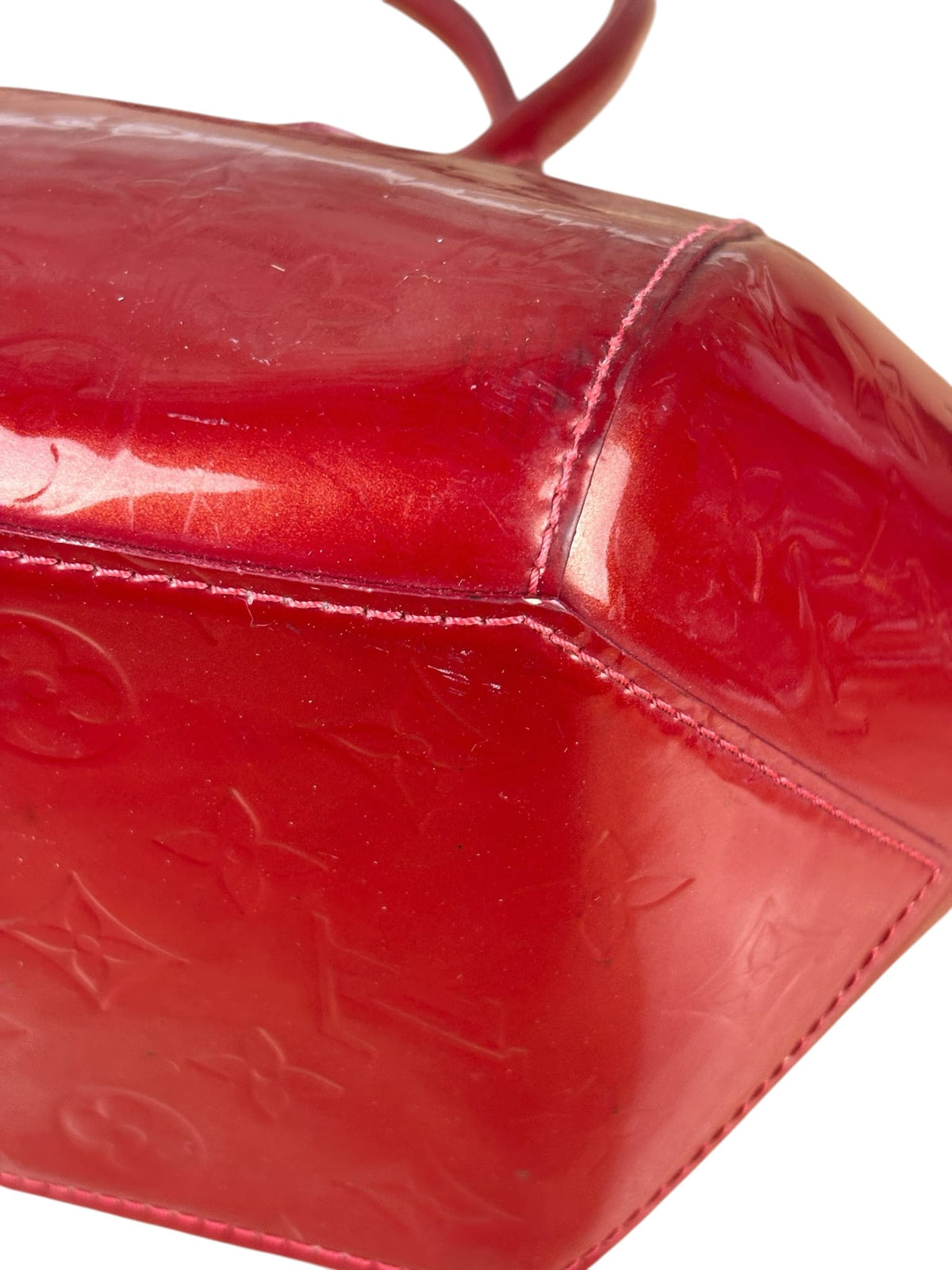 Louis Vuitton Red Vernis Sherwood Shoulder Bag