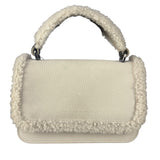 Brunello Cucinelli White Shearling Bag