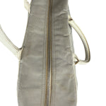 Chanel Vintage Grey Quilted Woven Sports Line Canvas Bowler Bag  2001