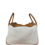Hermes Toile Swift Canvas/Leather Lindy 30 Beige/Brown 2007