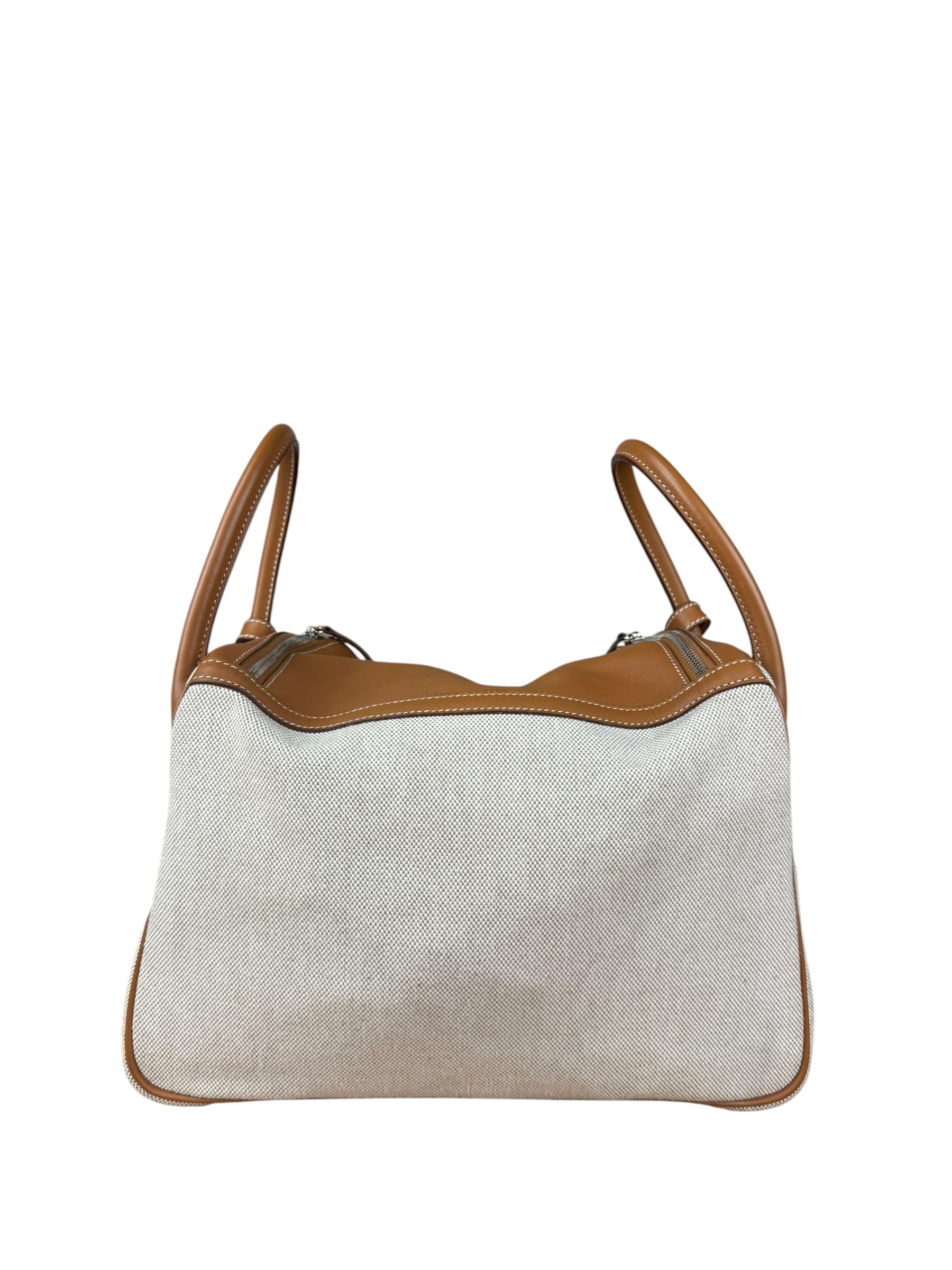 Hermes Toile Swift Canvas/Leather Lindy 30 Beige/Brown 2007