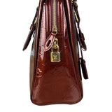Louis Vuitton Burgundy Monogram Melrose Avenue Vernis  Handbag
