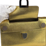 Christian Dior Gold/Metallic Leather Diorever Shoulder Bag