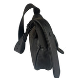 Gucci Black Leather Aphrodite GG Emblem Flap Bag
