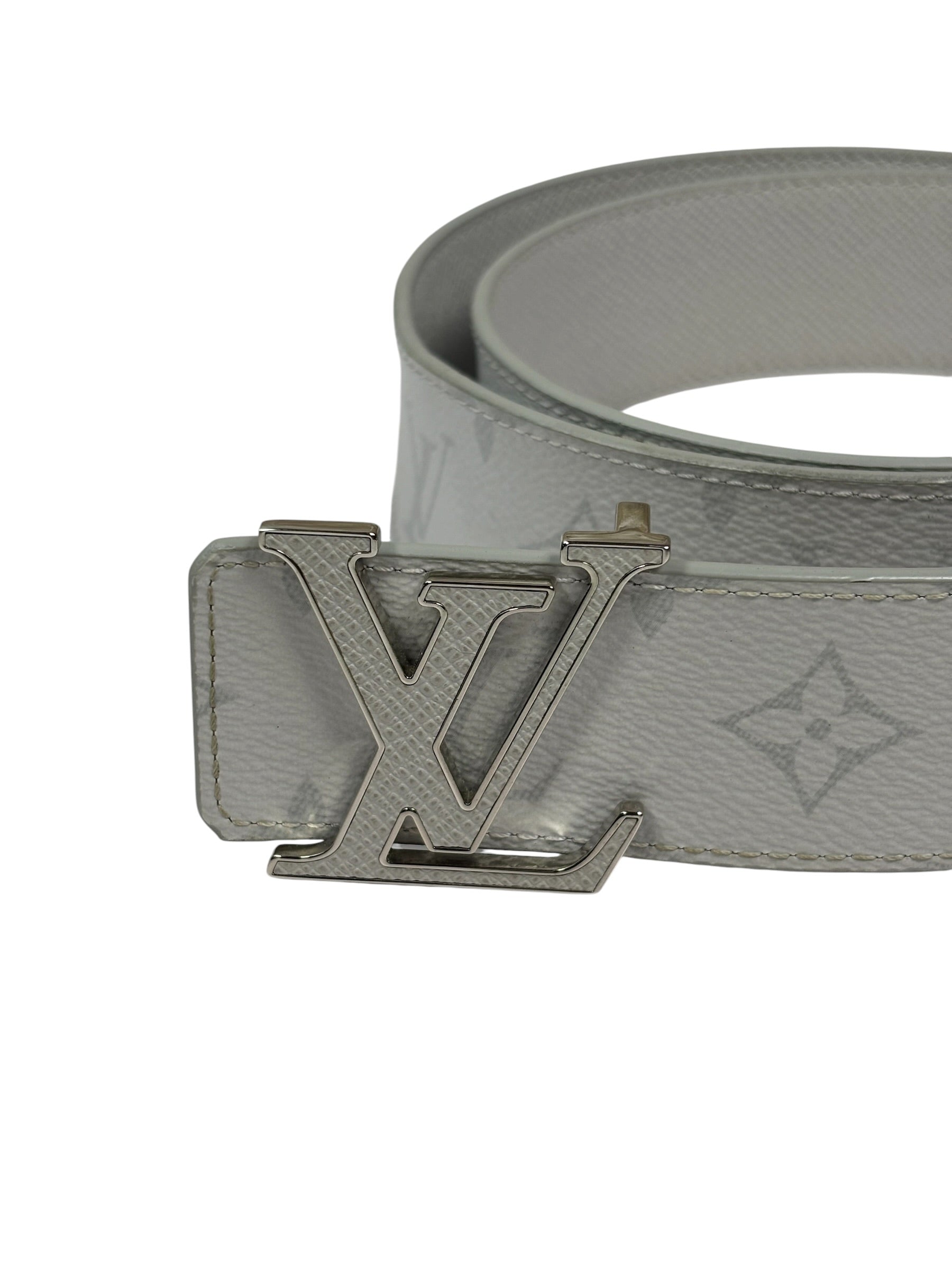 Louis Vuitton Grey Initiales Monogram Reversible 40MM Belt