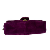 Gucci Magenta Velvet Marmont Matelasse Shoulder Bag