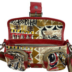 Prada Multicolor Nylon Leather Trim Shoulder Bag