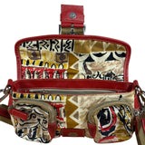 Prada Multicolor Nylon Leather Trim Shoulder Bag