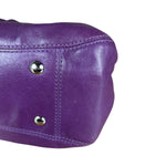 Coach Vintage Purple Leather Hobo Shoulder Bag