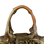 Chloé Vintage Gold Metallic Paddington Bag