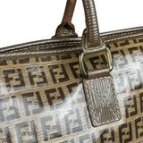 Fendi Brown PVC FF Zucchino Tote Bag