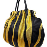 Prada Bicolor Leather Nappa Waves Tote Bag