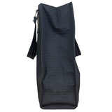 Christian Dior Vintage Black Logo Print Canvas Tote