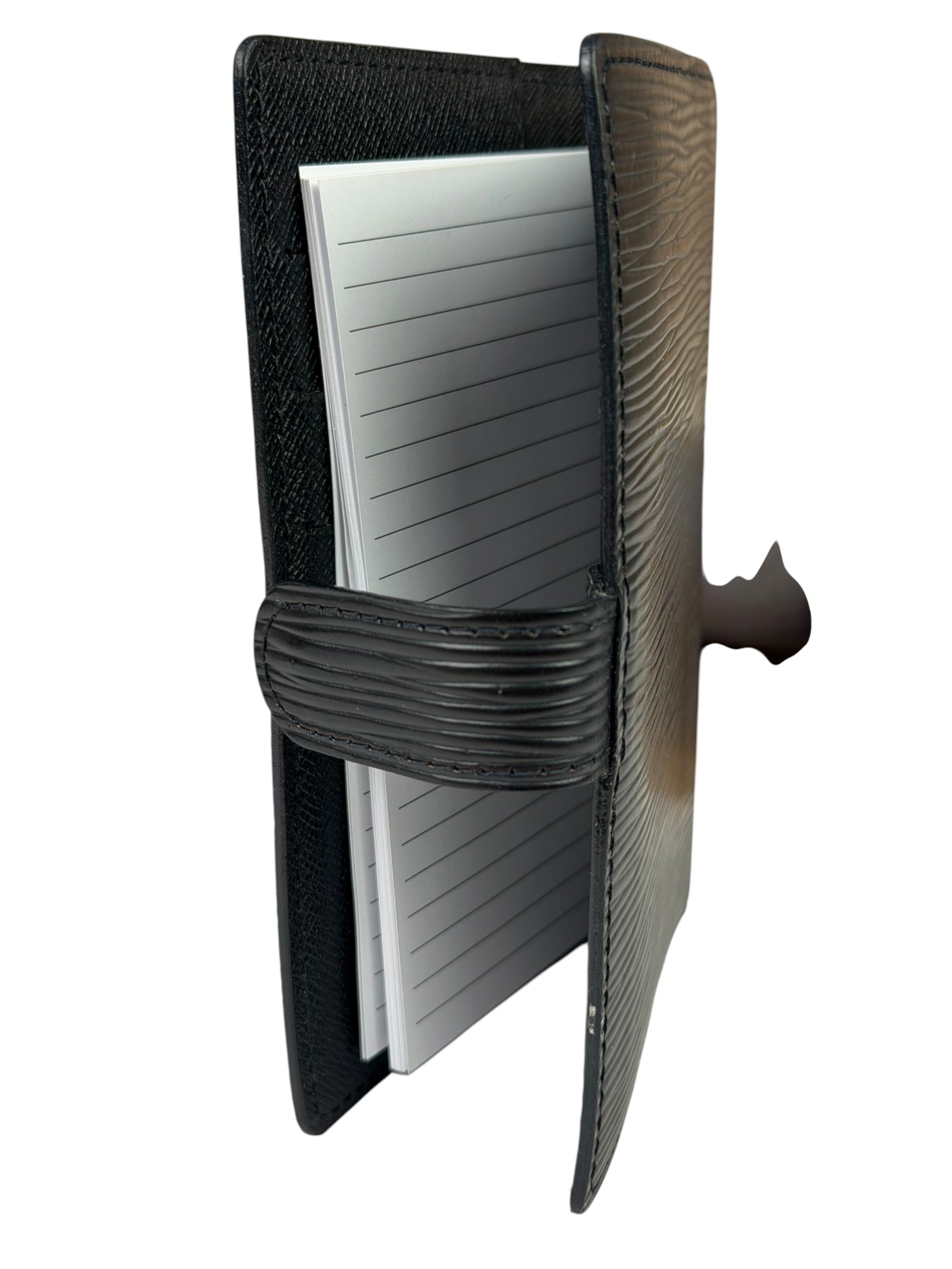 Louis Vuitton Black EPI Leather Agenda MM