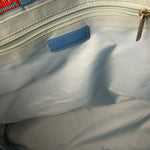 Chanel Light Blue Nylon/Leather Trim Travel Line Tote 2002