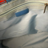 Chanel Light Blue Nylon/Leather Trim Travel Line Tote 2002